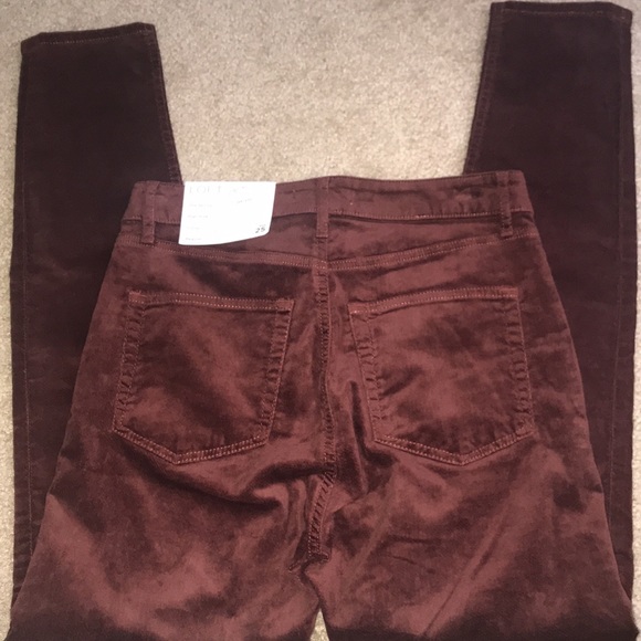 Loft plum velvet pants - Picture 5 of 9